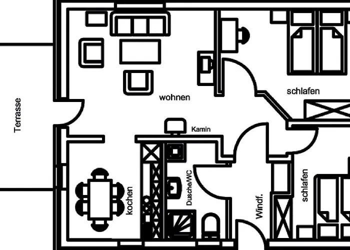 בית נופש Mit Loggia Im Teutoburger Wald *